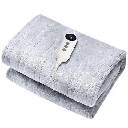 Heating Blanket Double-Layer Comfortable Flannel and Flannel + Lambskin Material, Fast Heating, 3/9 Adjustable Levels, 2/4/6/10 Hours Automatic Shut-Off, Overheating Protection, Winter Warm Blanket