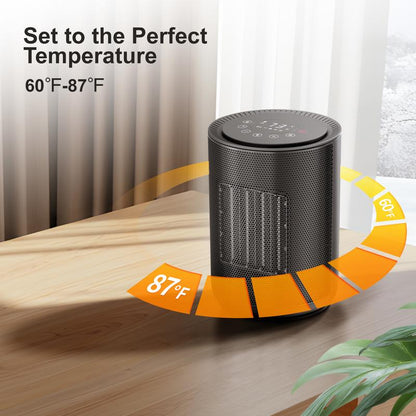 【Fall Deals for You】Space Heater, 1500W PTC Portable Ceramic Space Heater with Fan,Heater with Digital Thermostat & Remote(40-86°F), 24H Timer, 5 Modes, ECO Mode, Overheat and Tip-Over Protection, Fast Heating for Bedroom, Office, and Home Indoor Use