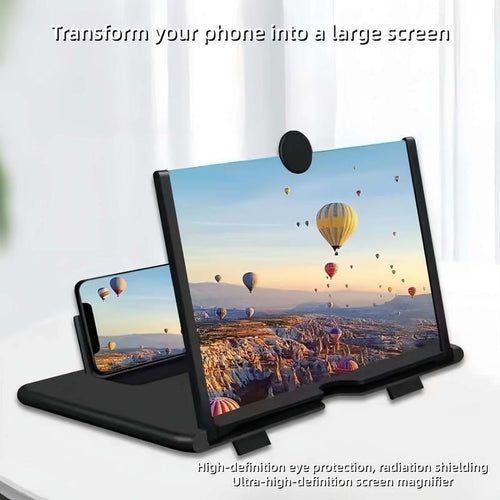 Mobile Phone Magnifier - Ultra-Hd Screen Magnifier for Easy TV Viewing Dual Orientation for Landscapes and Portrait Use Eye Protection Full-Screen Mobile Phone Magnification Screen Magnifier