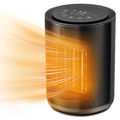 【Fall Deals for You】Space Heater, 1500W PTC Portable Ceramic Space Heater with Fan,Heater with Digital Thermostat & Remote(40-86°F), 24H Timer, 5 Modes, ECO Mode, Overheat and Tip-Over Protection, Fast Heating for Bedroom, Office, and Home Indoor Use