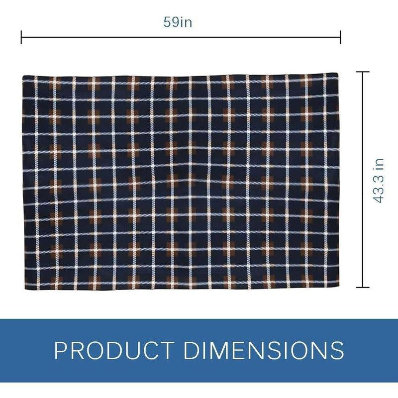 3-Heat Remote 12-Volt Plug in Heated Electric Blanket (Grey)