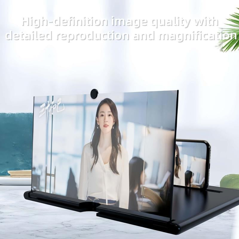 Mobile Phone Magnifier - Ultra-Hd Screen Magnifier for Easy TV Viewing Dual Orientation for Landscapes and Portrait Use Eye Protection Full-Screen Mobile Phone Magnification Screen Magnifier