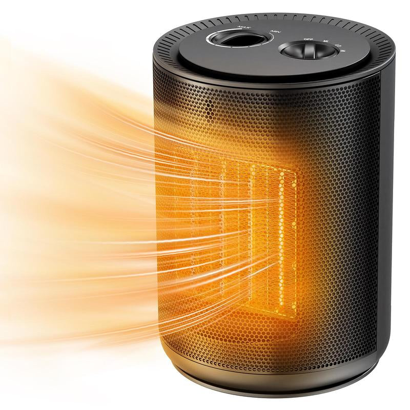 【Fall Deals for You】Space Heater, 1500W PTC Portable Ceramic Space Heater with Fan,Heater with Digital Thermostat & Remote(40-86°F), 24H Timer, 5 Modes, ECO Mode, Overheat and Tip-Over Protection, Fast Heating for Bedroom, Office, and Home Indoor Use