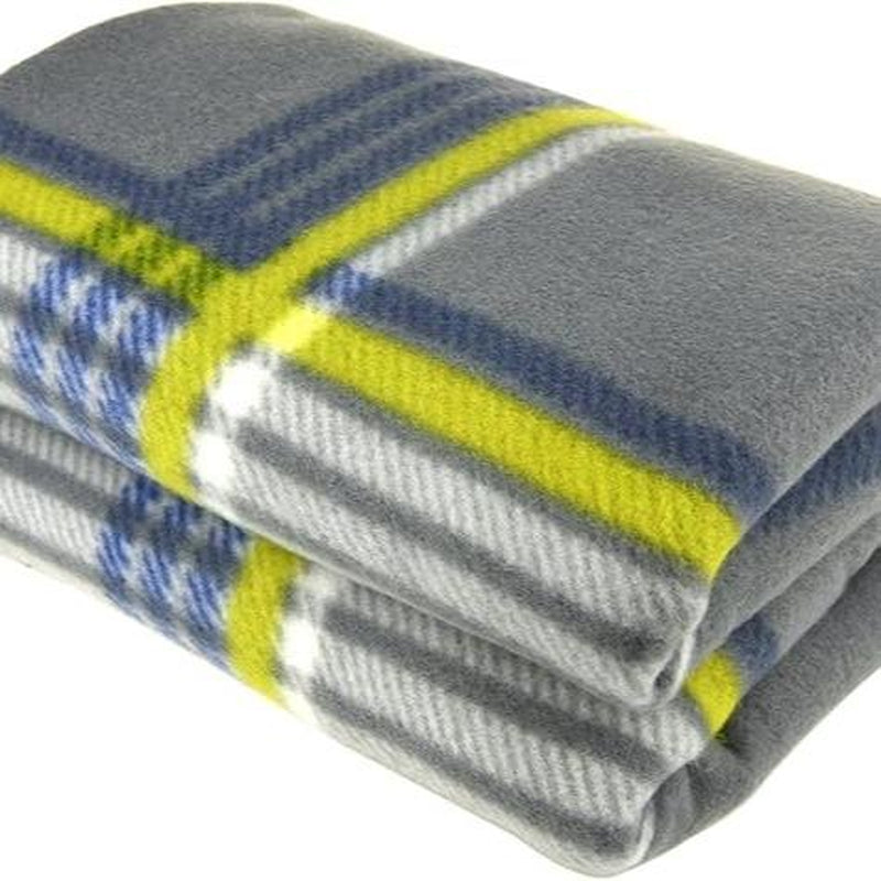 3-Heat Remote 12-Volt Plug in Heated Electric Blanket (Grey)