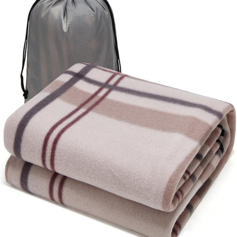 3-Heat Remote 12-Volt Plug in Heated Electric Blanket (Grey)