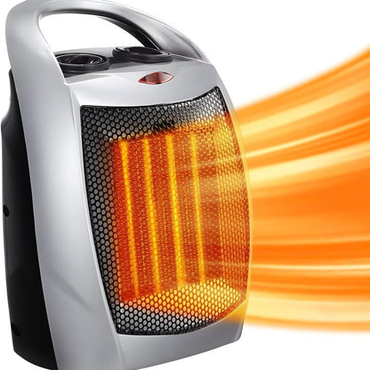 【Fall Deals for You】Space Heater, 1500W PTC Portable Ceramic Space Heater with Fan,Heater with Digital Thermostat & Remote(40-86°F), 24H Timer, 5 Modes, ECO Mode, Overheat and Tip-Over Protection, Fast Heating for Bedroom, Office, and Home Indoor Use